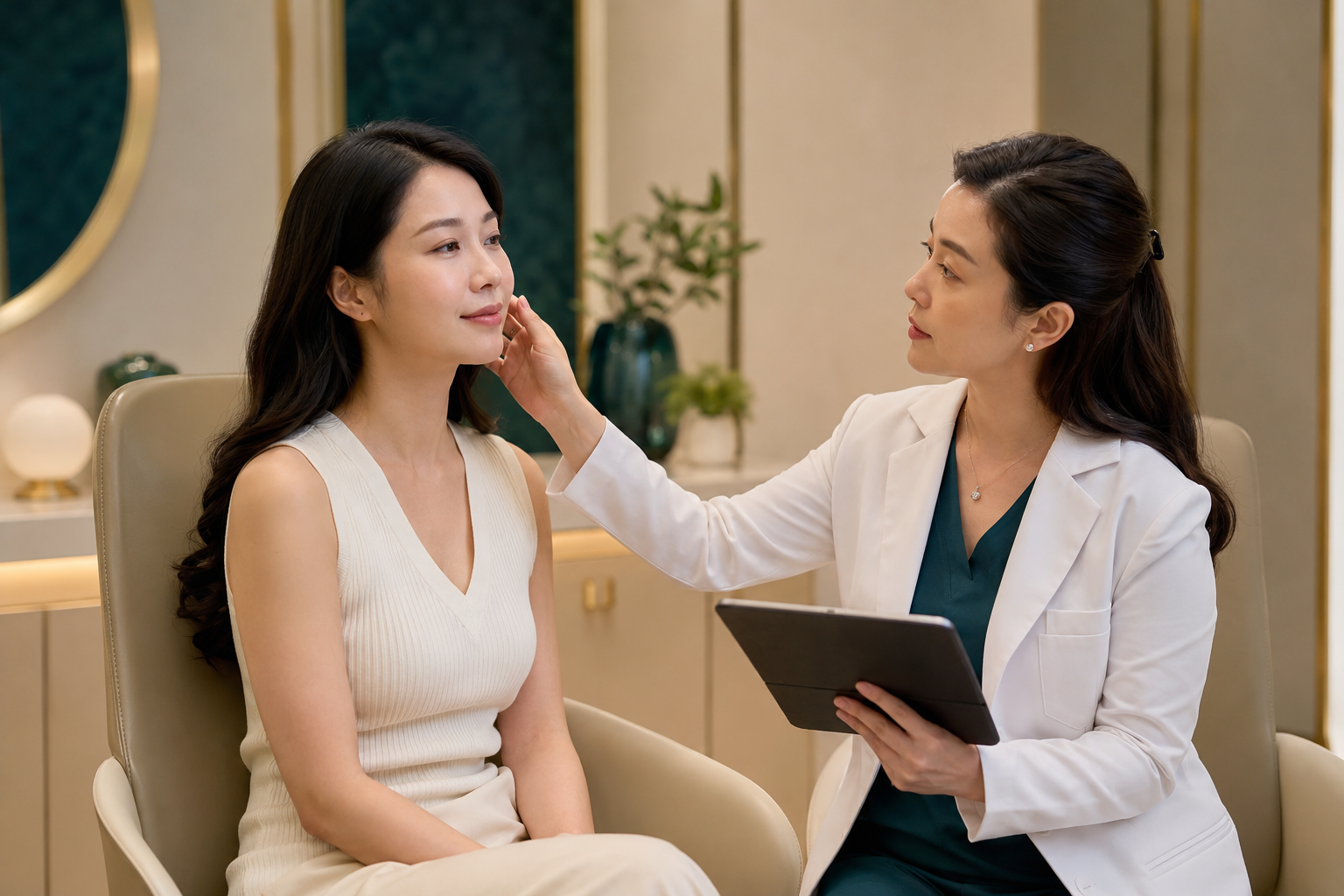 Plenhyage Strong XL skin consultation and assessment at Klinik Dr Diana